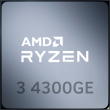 AMD Ryzen 3 4300GE 3.5GHz 4C/8T 35W AM4 APU with Radeon Graphics 6