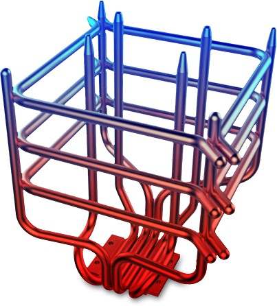 The heat-pipe structure of the FX100 CPU cooler