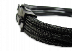 Black Braided 6+2-pin PCIe Extension Cable