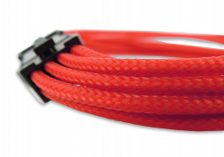 Red Braided 6+2-pin PCIe Extension Cable