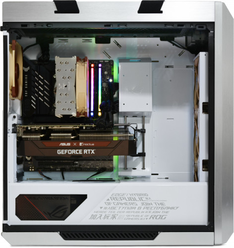 Side view of the Serenity Ultimate Gamer i12 with the side panel removed