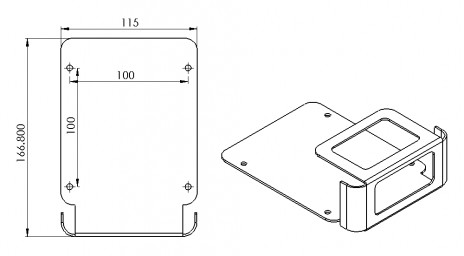 VESA mount dimensions